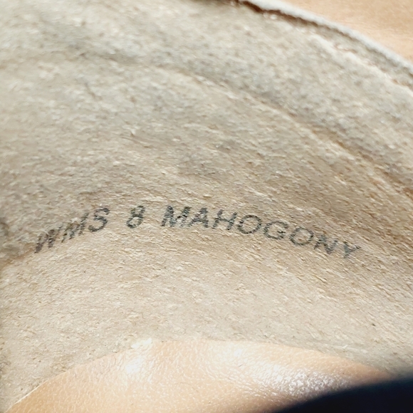 Report Mahogany Block Heel Pointy Toe Studded Ankle Boots E3 - Picture 9 of 13